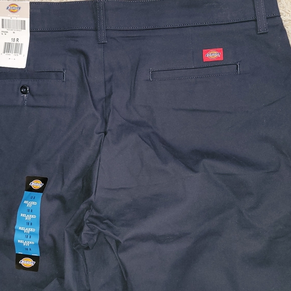 NWT Dickies for Women Stretch Work Navy Blue Pants RELAXED FIT 18R New - Picture 6 of 6